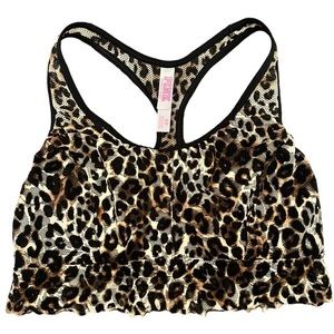 Pink Bralette Cheetah Print Size Small‎